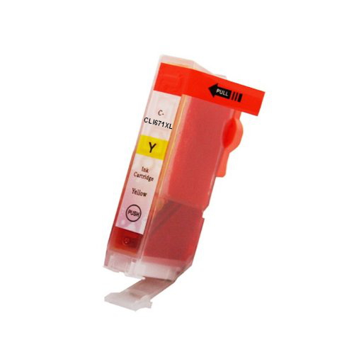 Compatible Canon CLI671XL Yellow Ink Cartridge