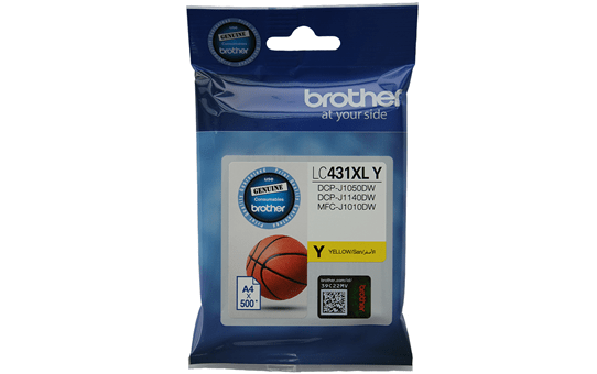 Genuine Brother LC431XLY (Yellow) ink cartridge