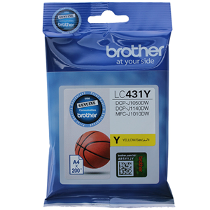 Genuine Brother LC431Y (Yellow) ink cartridge