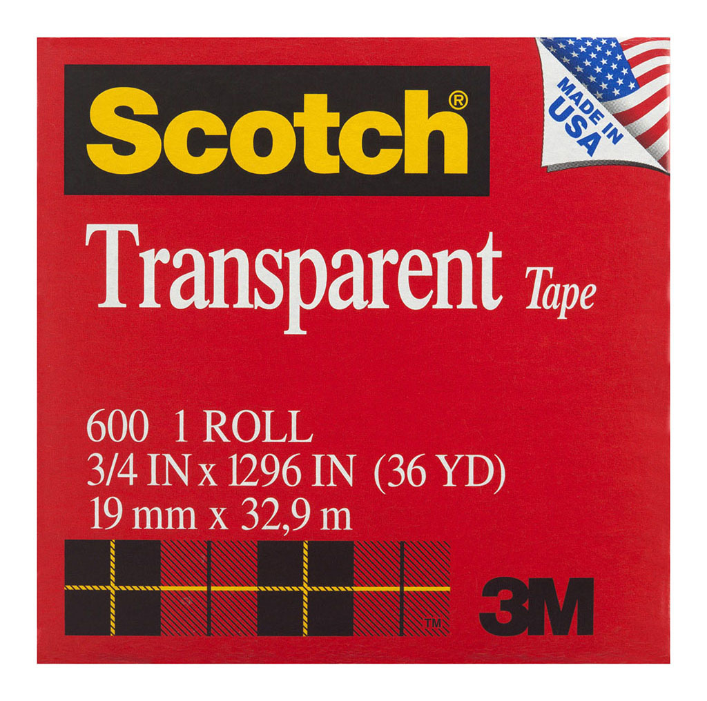 Scotch Transparent Tape 600 19mm x 33