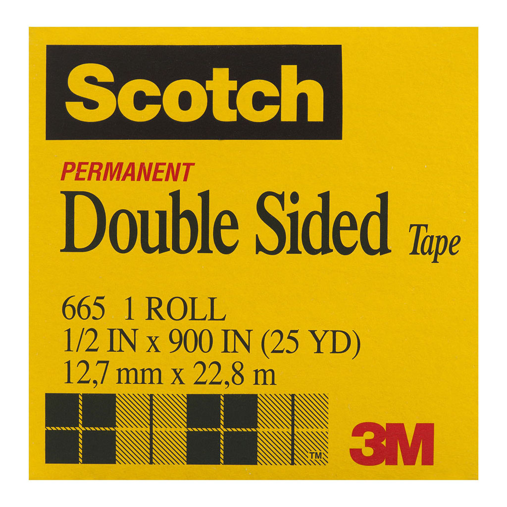 Scotch Double Sided Tape 665 12.7mm x 23m