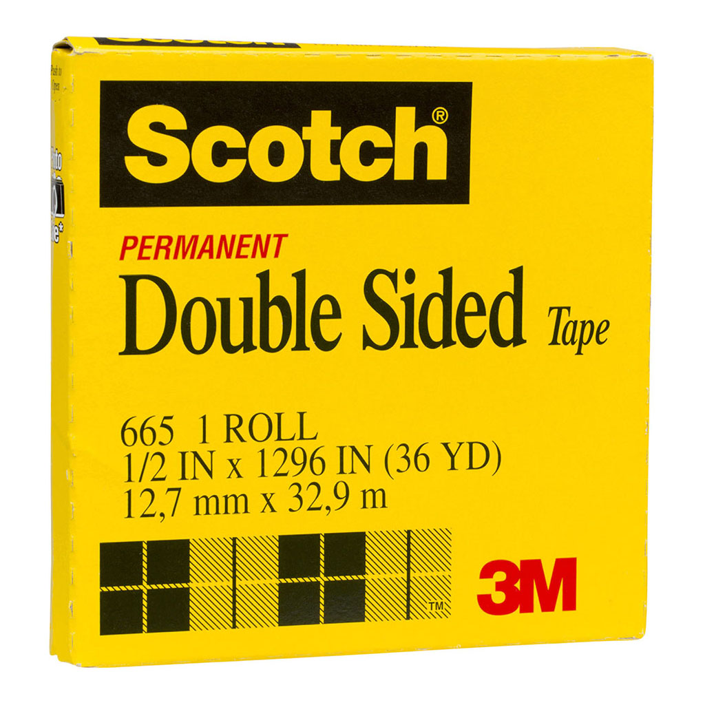 Scotch Double Sided Tape 665 12.7mm x 33m