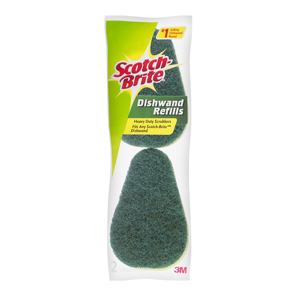 Scotch-Brite Dishwand Refill 481-SM Heavy Duty, Pack of 2