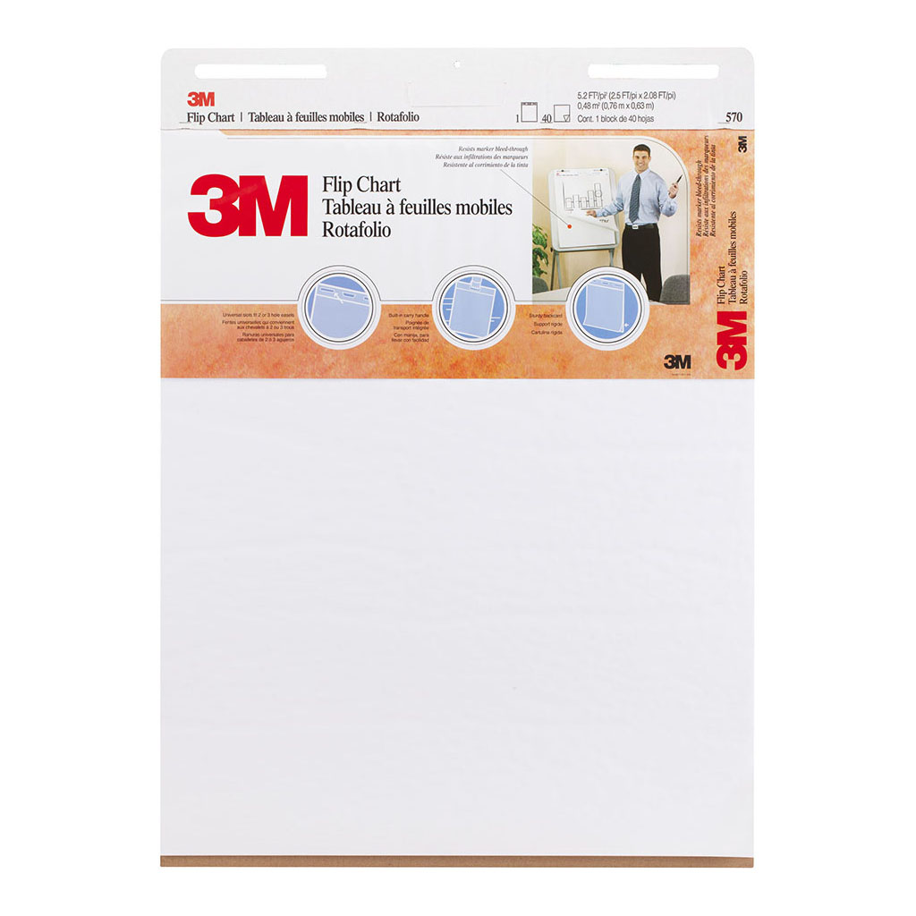 3M Flip Chart 570 White 635x762mm