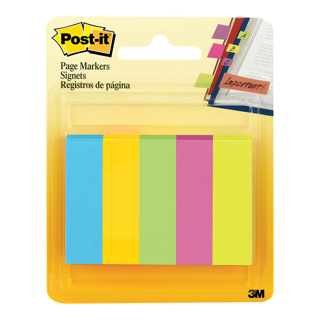 Post-it Page Markers 670-5AU 13x50mm Jaipur, Pack of 5