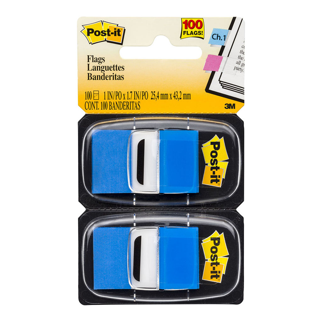 Post-it Flags 680-BE2 25x43mm Blue, Pack of 2