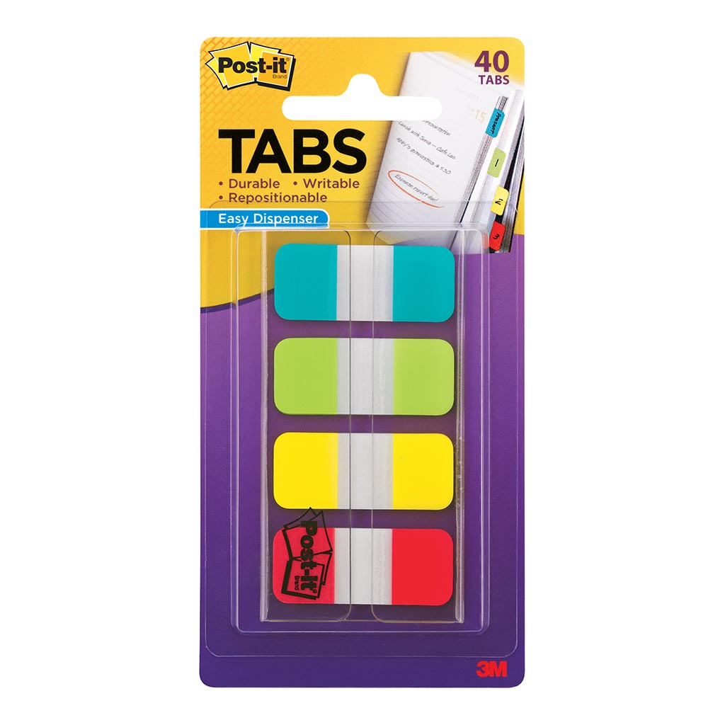 Post-it Tabs 676-ALYR 15x38mm Bright, Pack of 4