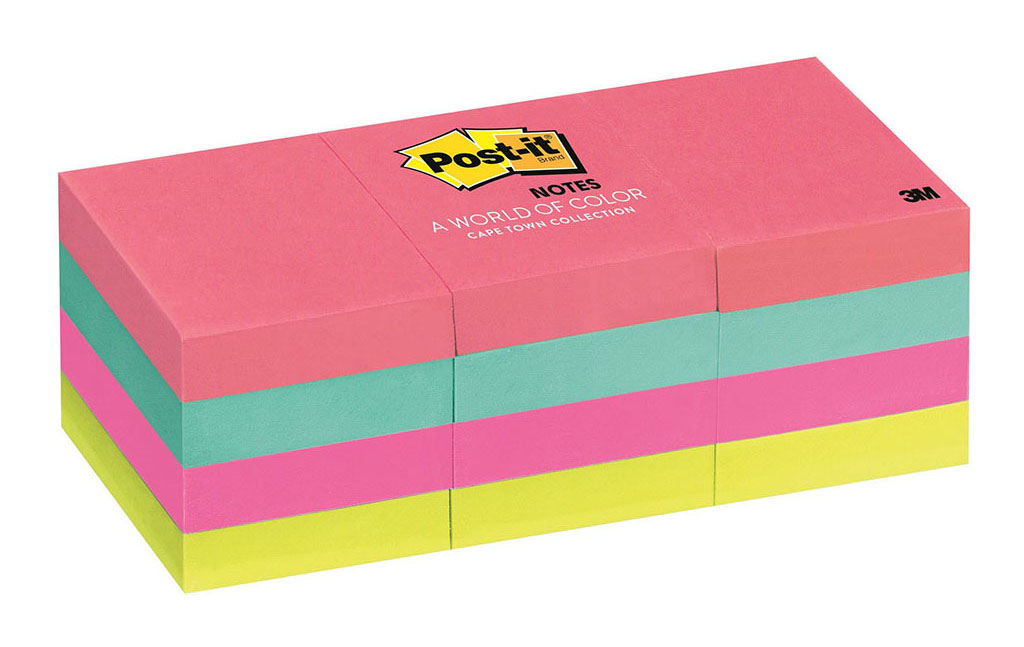 Post-it Notes 653-AN 35x48mm Cape Town, Pack of 12