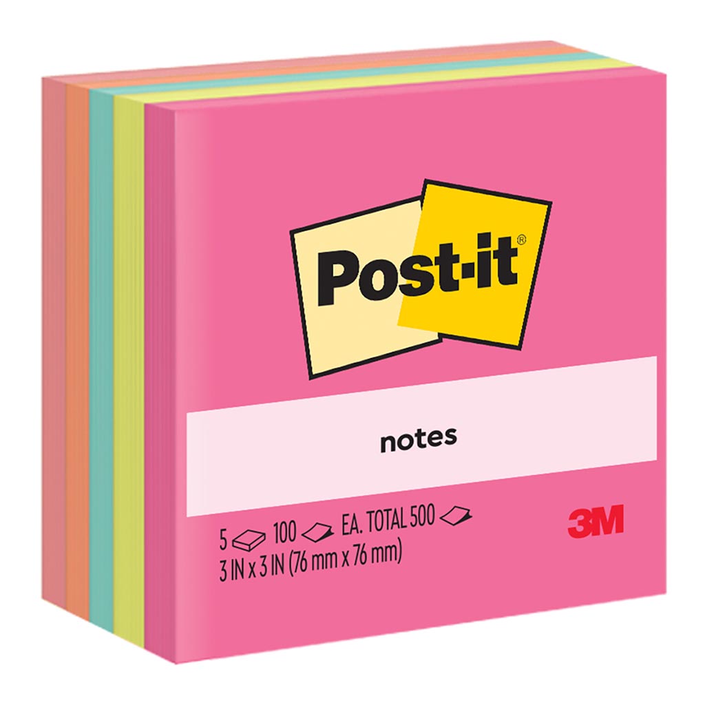 Post-it Notes 654-5AN 76x76mm Cape Town, Pack of 5