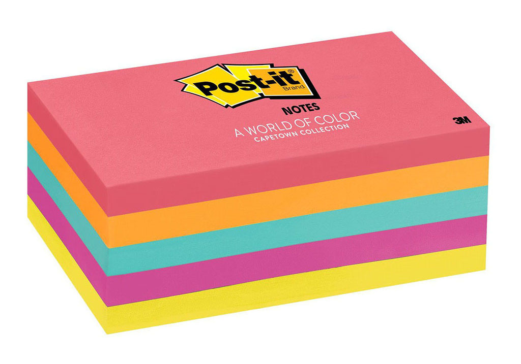 Post-it Notes 655-5PK 76x127mm Cape Town, Pack of 5