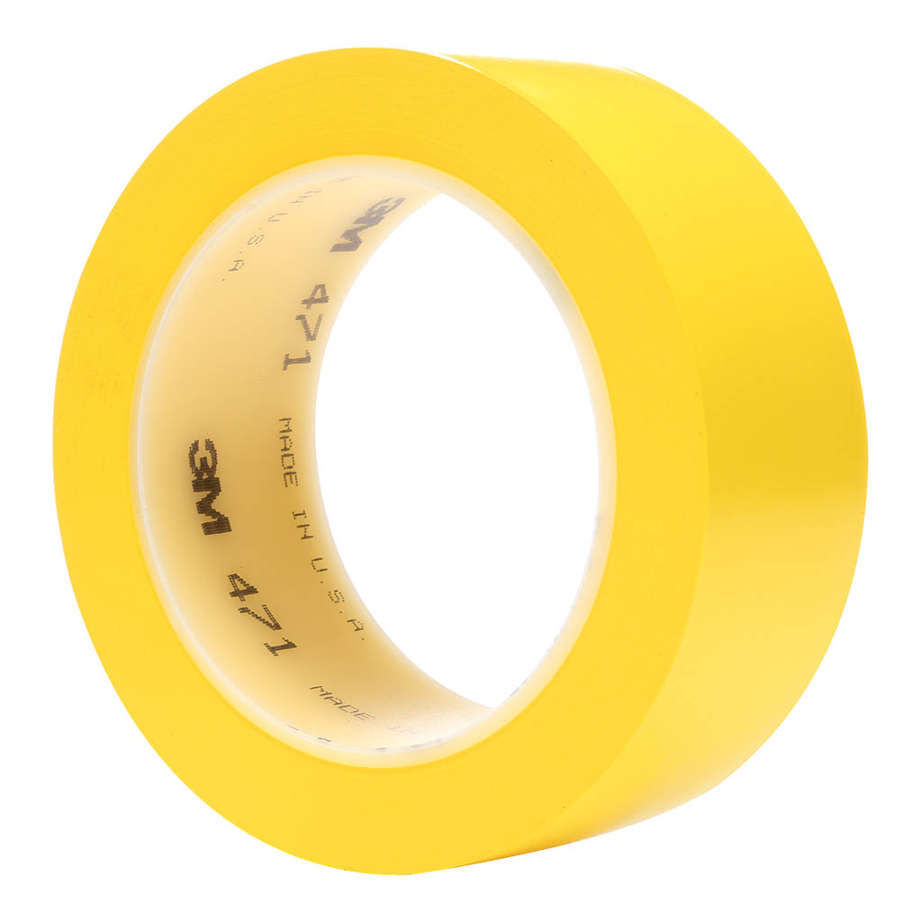 3M Vinyl Tape 471 25mm x 33m Yellow