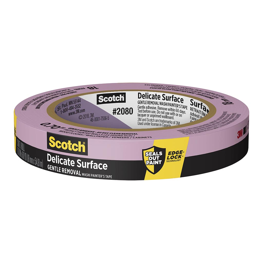 Scotch Painter's Tape 2080-18EC Delicate Surface 18mm x 55m