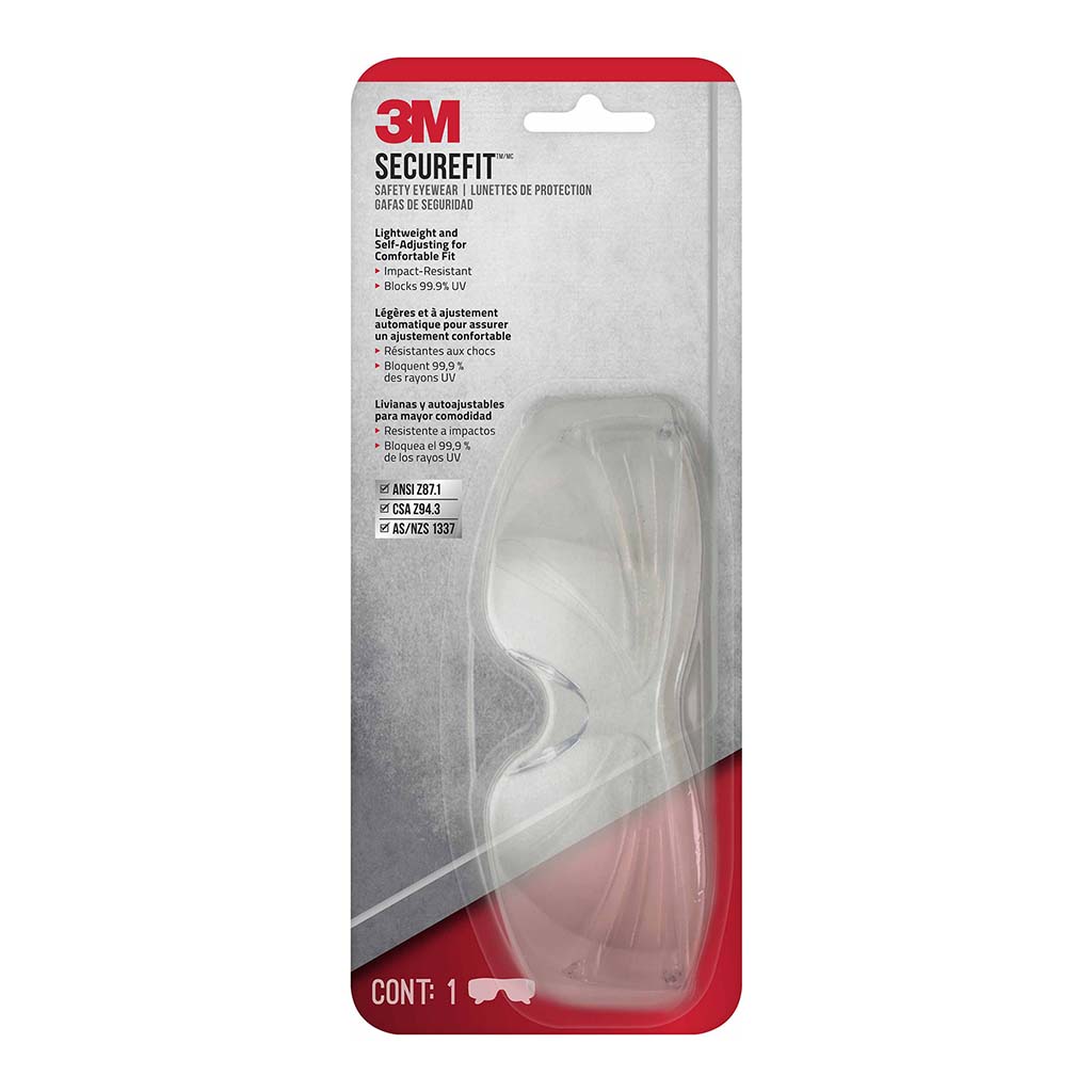 3M SecureFit 200 Eyewear Anti-Fog SF200H1-DC Clear