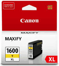 Genuine Canon PGI-1600XL Yellow Ink Cartridge