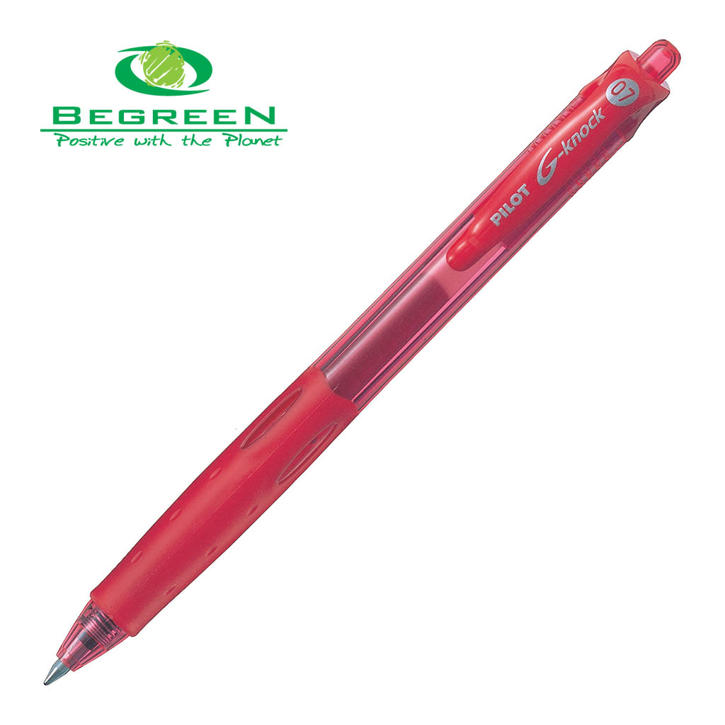 Pilot BeGreen G-Knock Gel Fine Red (LGK-10F-R-BG)