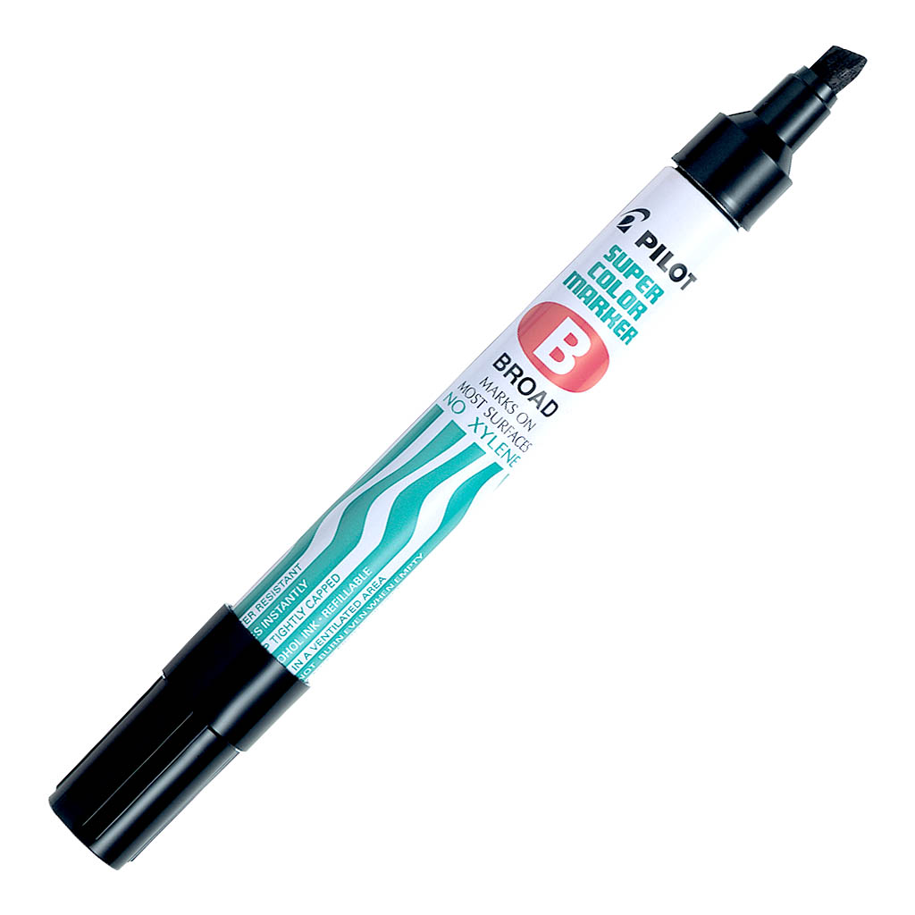 Pilot Super Colour Permanent Marker Broad Black (SCA-B-B)