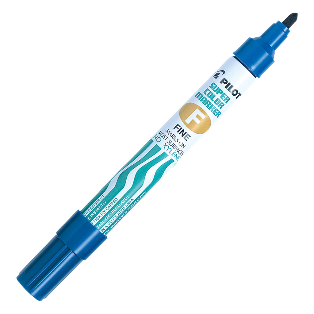 Pilot Super Colour Permanent Marker Fine Blue (SCA-F-L)