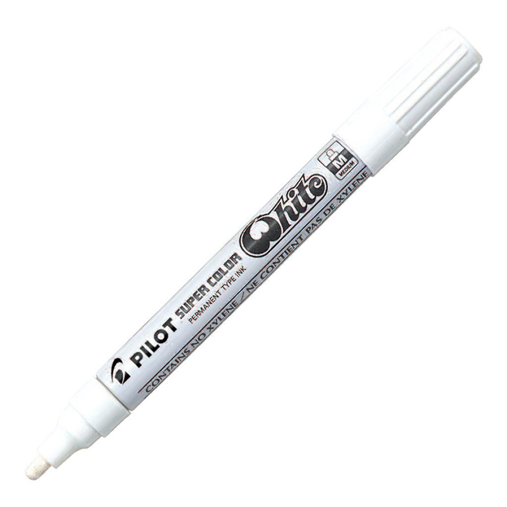 Pilot Super Colour Paint Marker Medium White (SC-W-M)