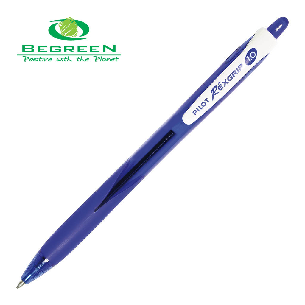 Pilot BeGreen Rexgrip Ballpoint Medium Blue (BRG-10M-LL-BG)