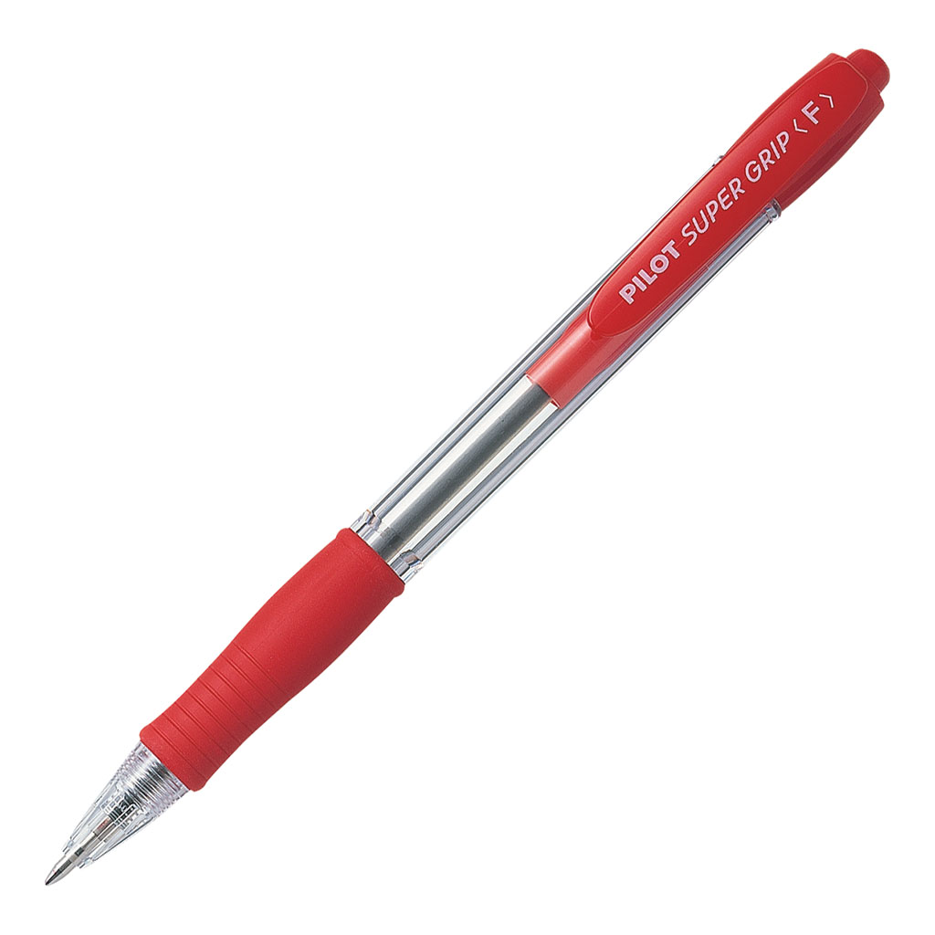 Pilot Super Grip Ballpoint Fine Red (BPGP-10R-F-R-R)