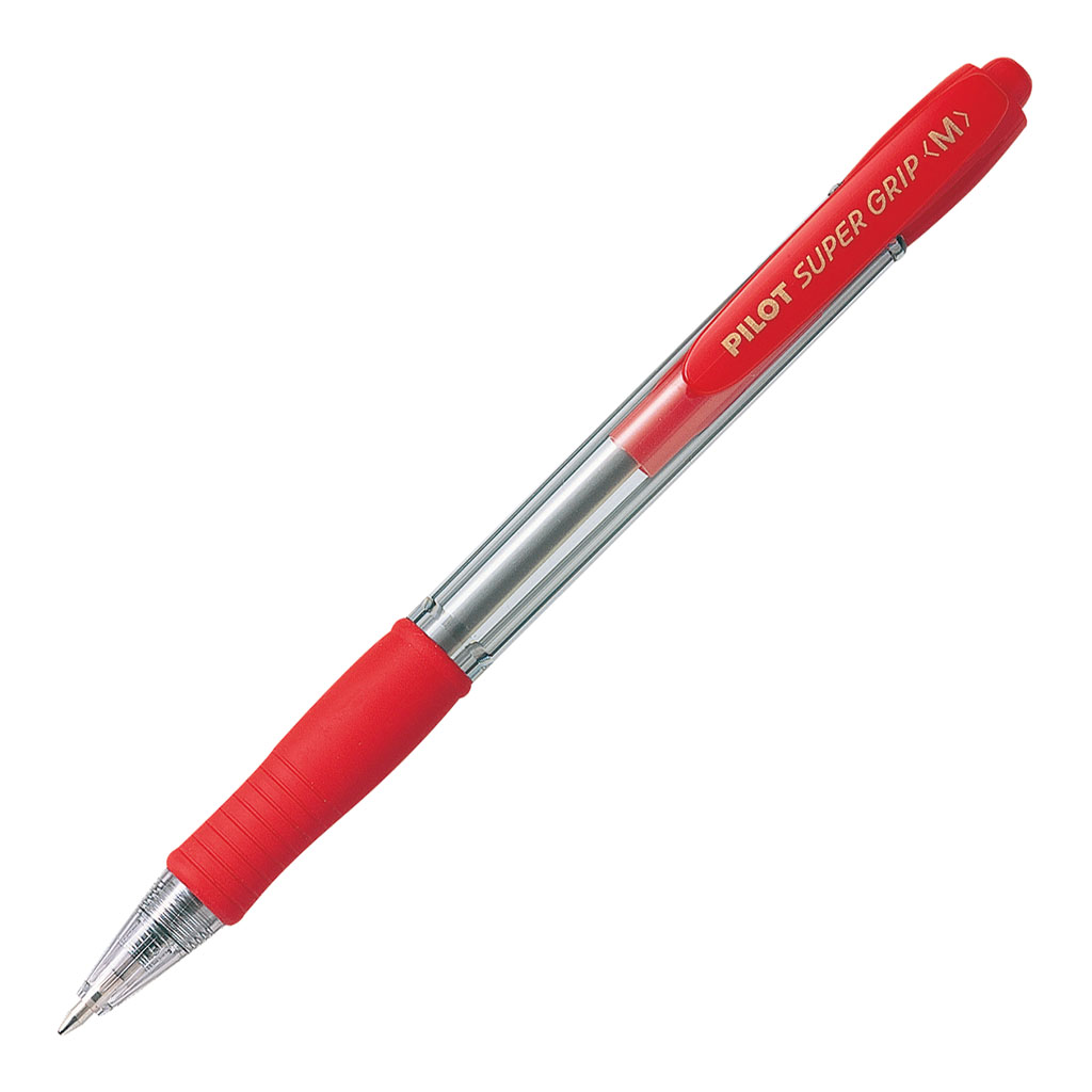 Pilot Super Grip Ballpoint Medium Red (BPGP-10R-M-R-R)