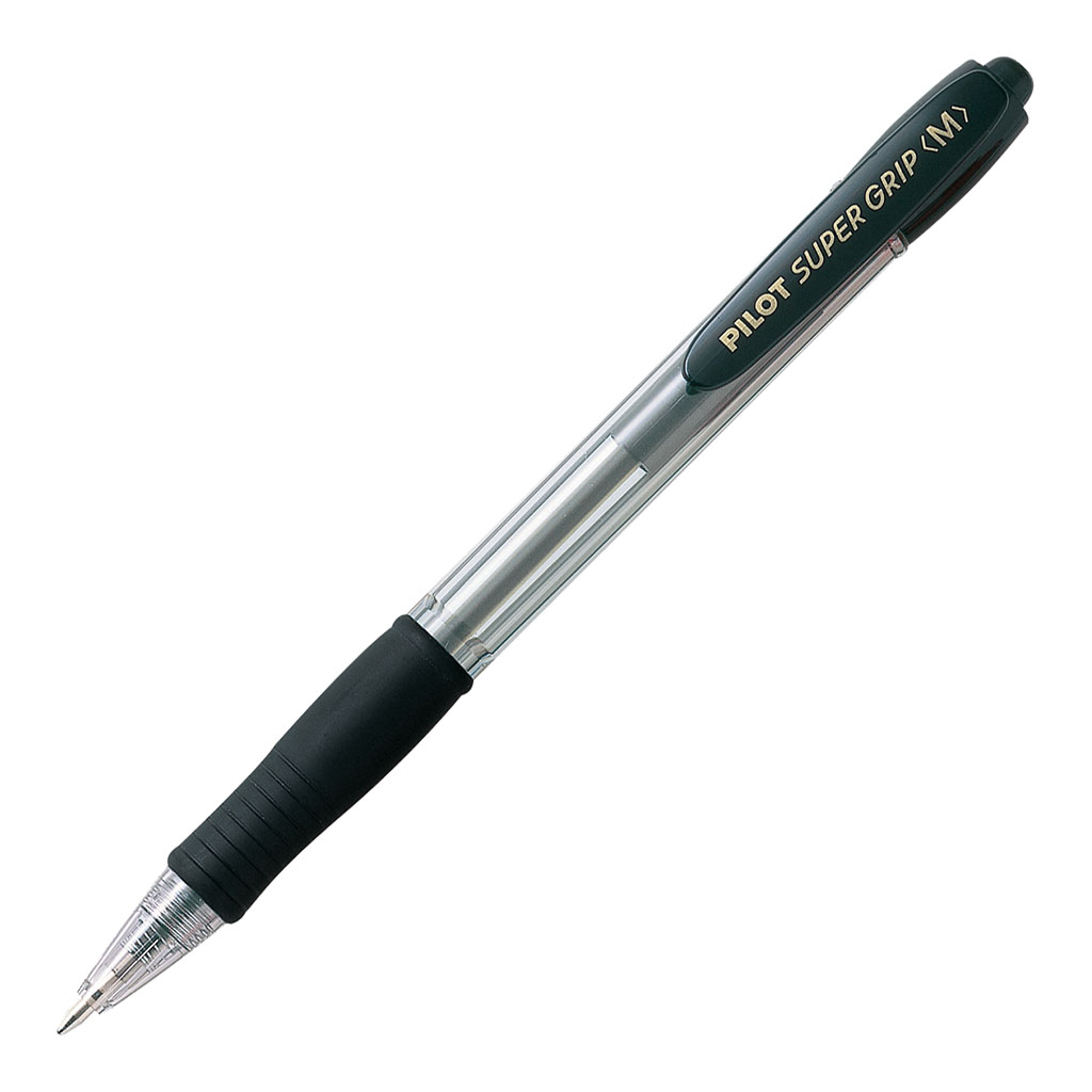 Pilot Super Grip Ballpoint Medium Black (BPGP-10R-M-B-B)