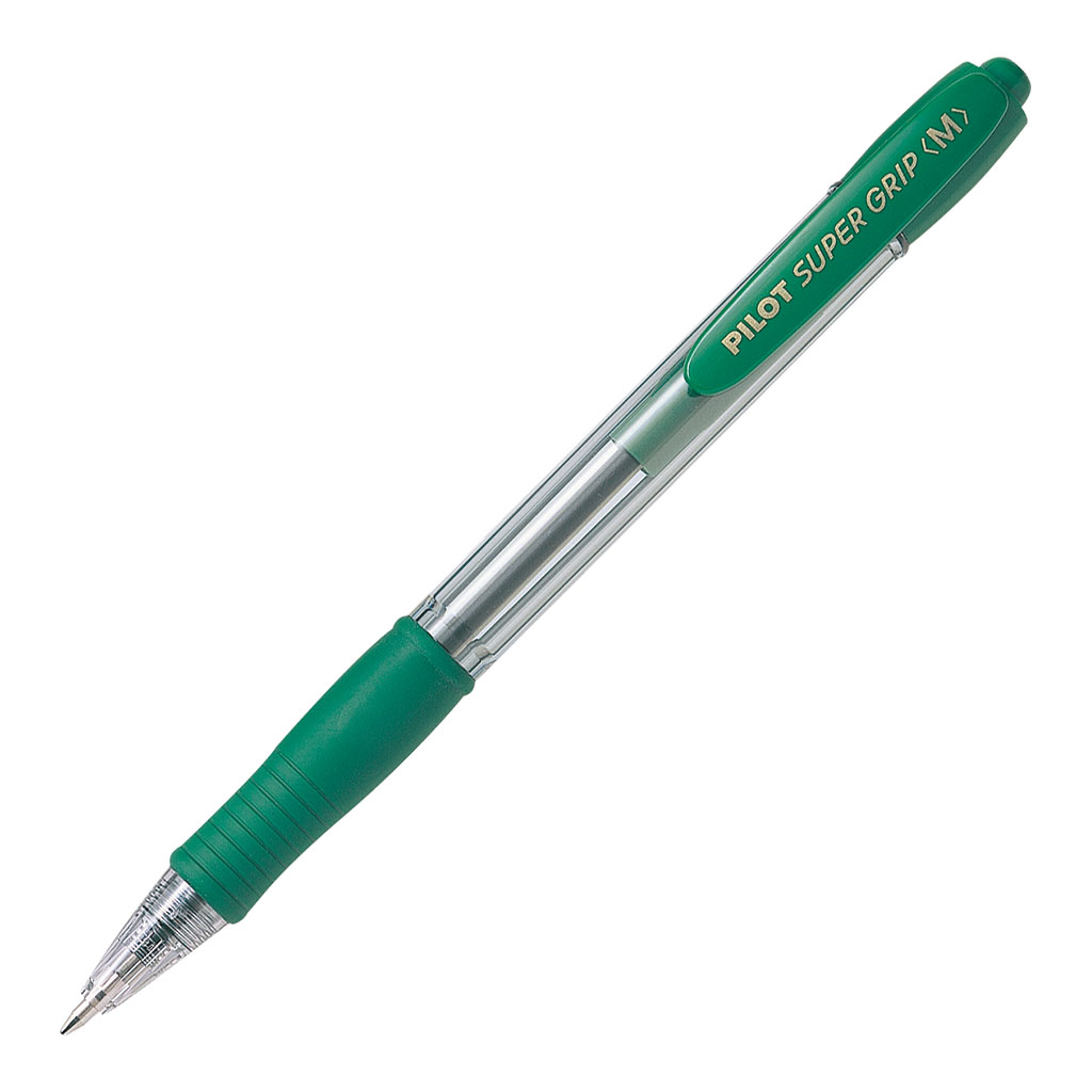 Pilot Super Grip Ballpoint Medium Green (BPGP-10R-M-G-G)