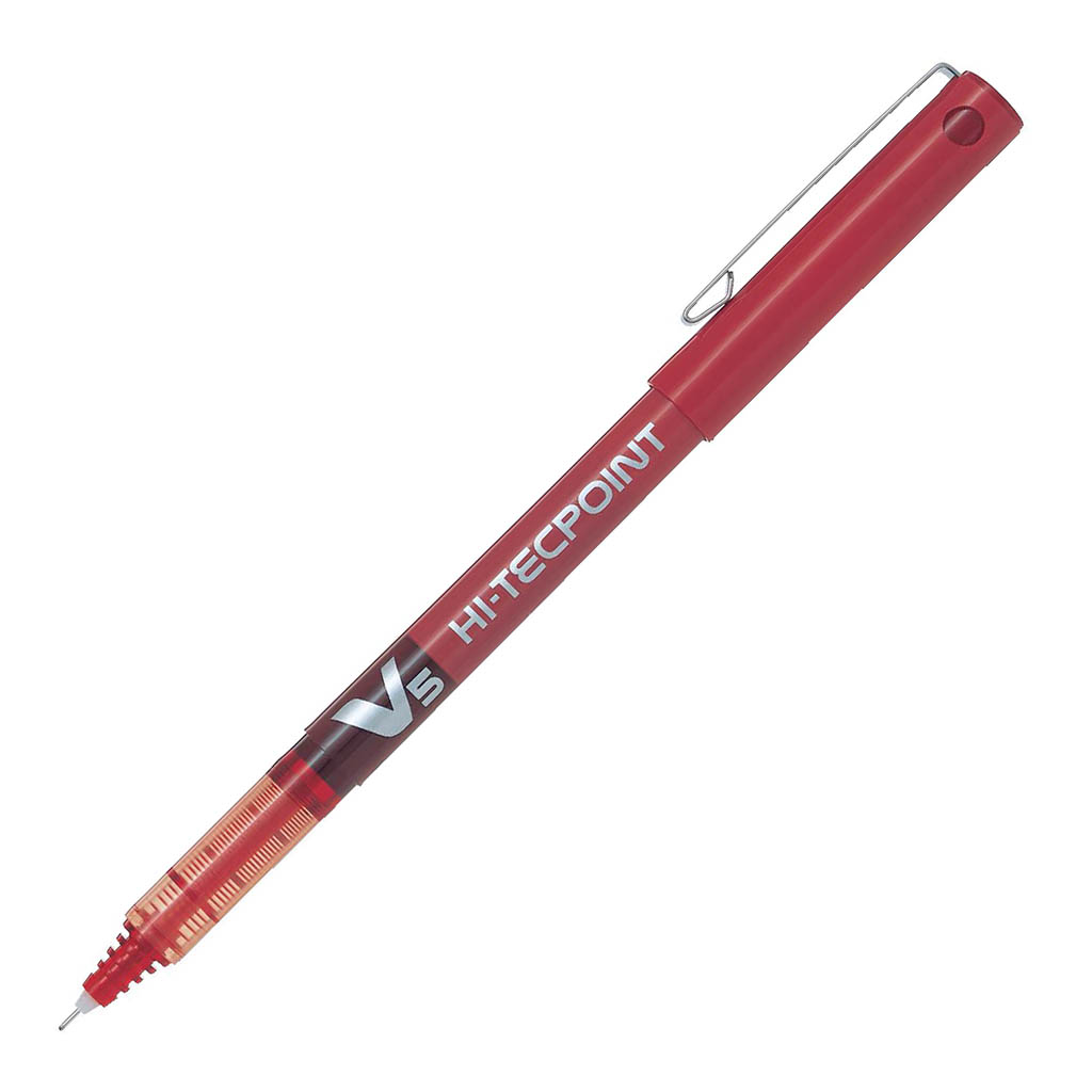 Pilot Hi-Tecpoint V5 Rollerball Extra Fine Red (BX-V5-R)