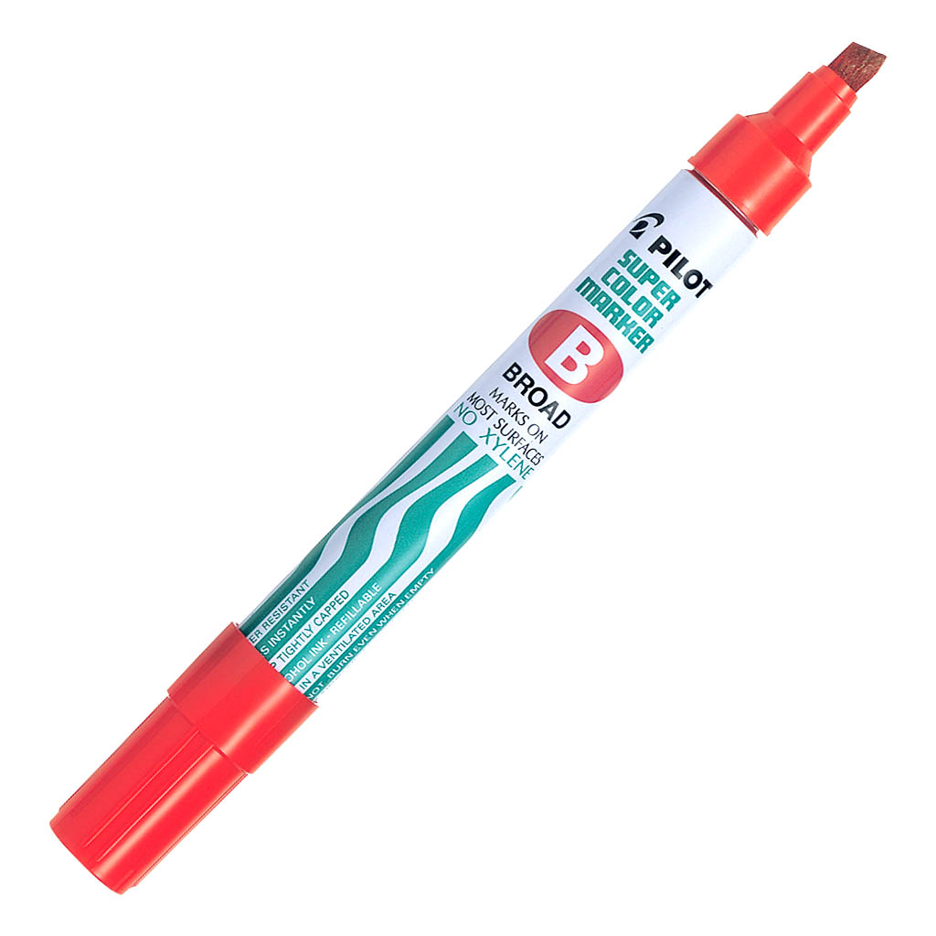 Pilot Super Colour Permanent Marker Broad Red (SCA-B-R)