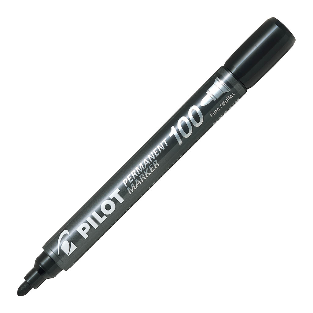 Pilot SCA 100 Permanent Marker Bullet Black (SCA-100-B)