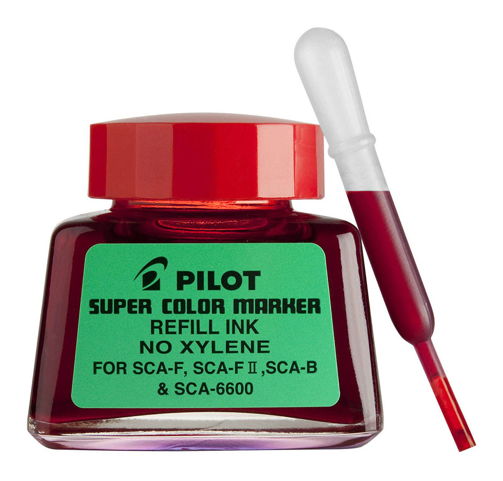 Pilot Super Colour Permanent Marker Refill Red 30ml (SCA-RF-R)