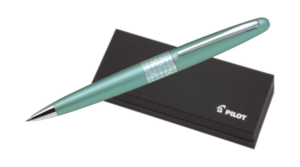 Pilot MR3 Ballpoint Medium Metallic Aqua Blue (BP-MR3-M-DT-L)