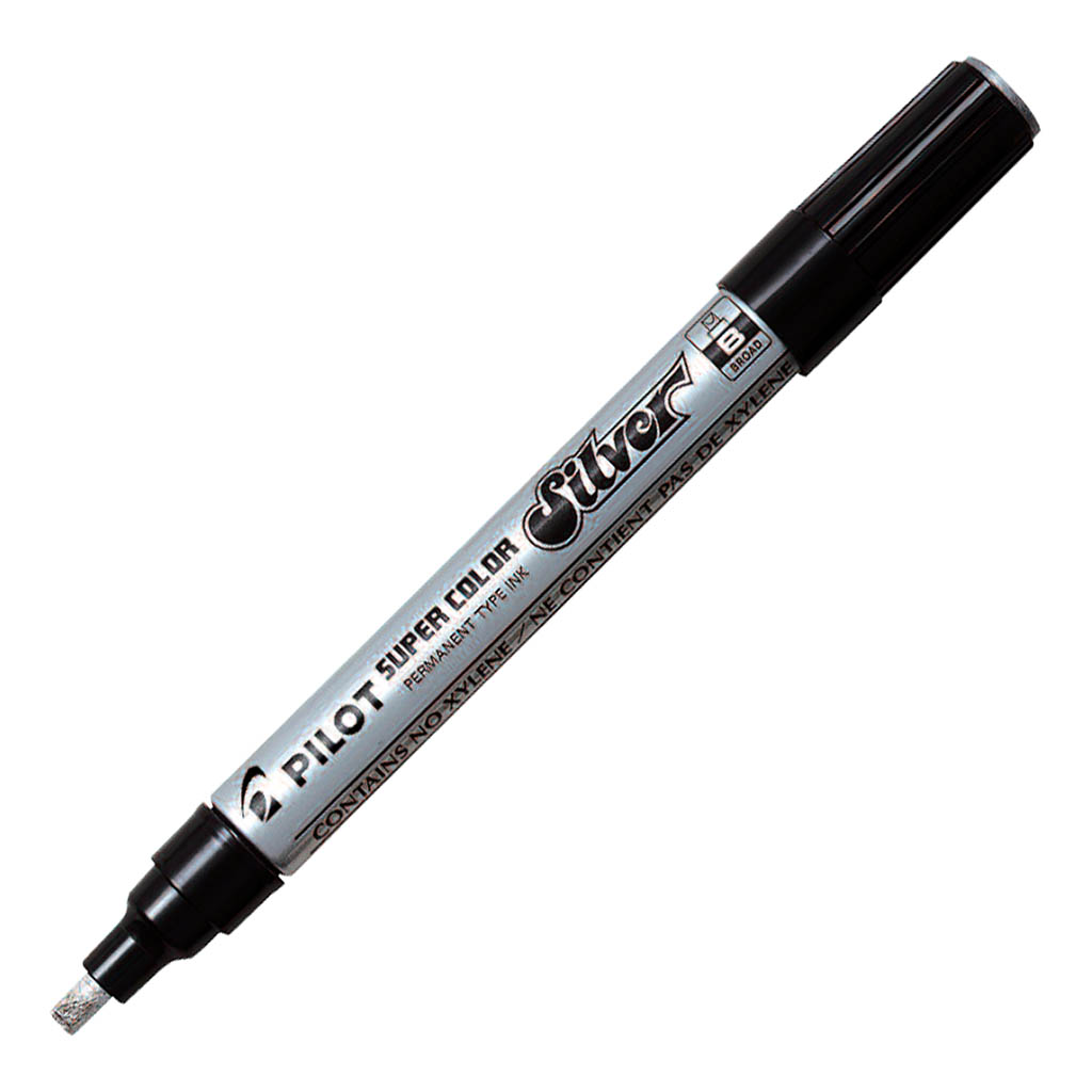 Pilot Super Colour Paint Marker Broad Silver (SC-S-B)