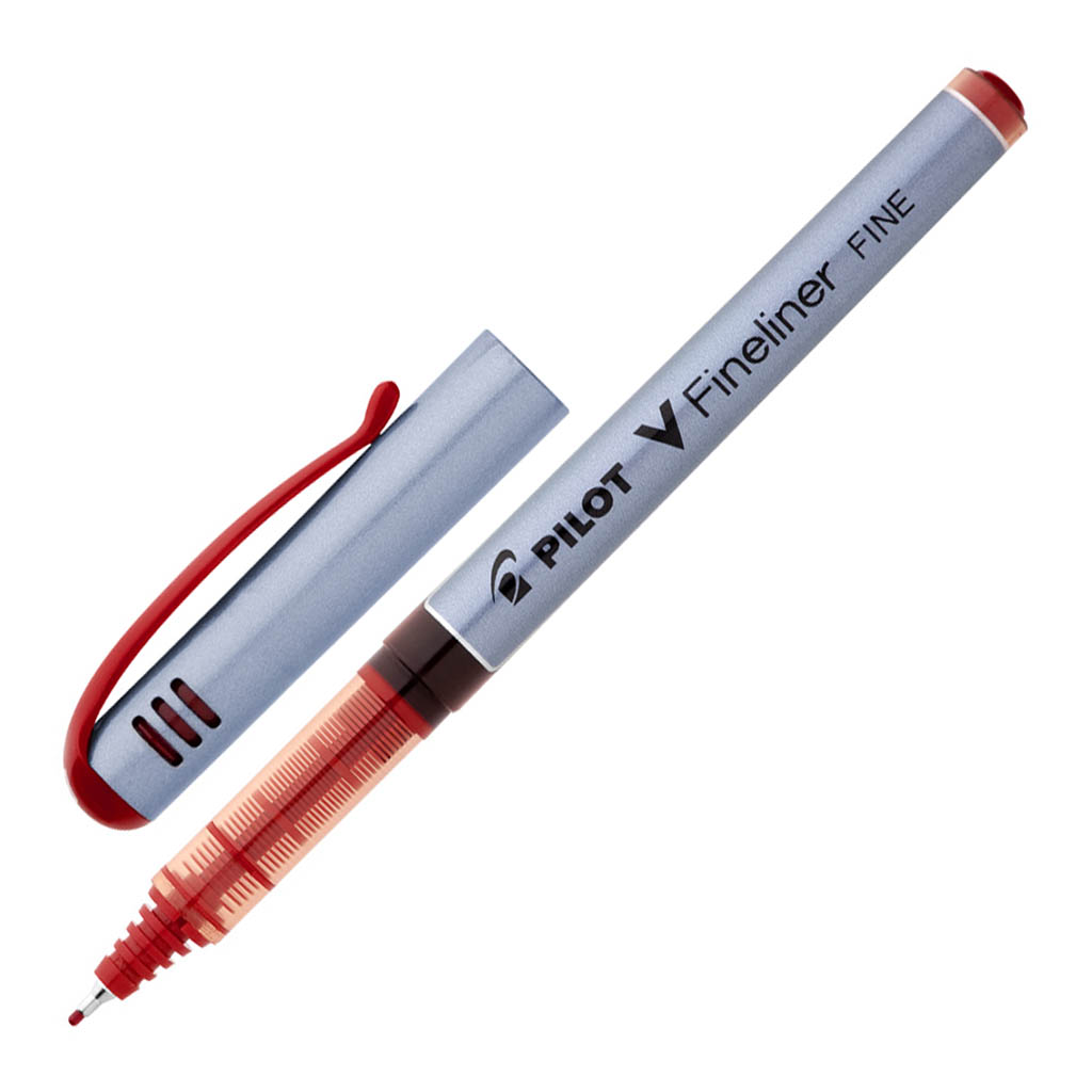 Pilot V-Fineliner Fibre Tip 0.5mm Red (SW-VPP-R)