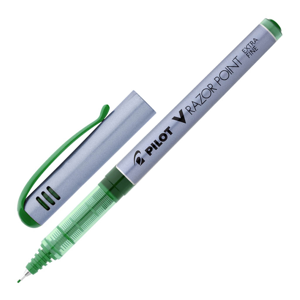 Pilot V-Razor Point Fibre Tip 0.4mm Green (SW-V10P-G)