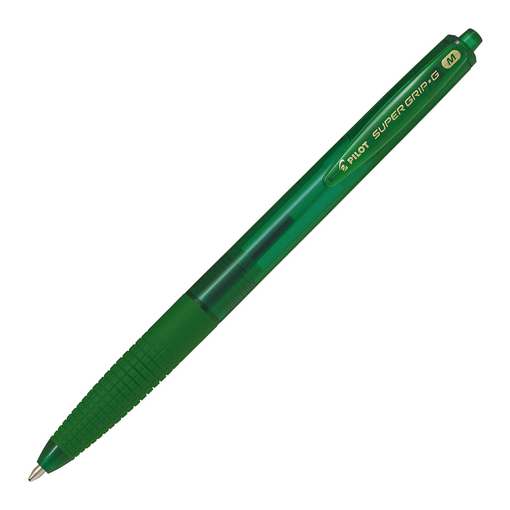 Pilot Super Grip G Retractable Ballpoint Medium Green (BPGG-8R-M-GG)