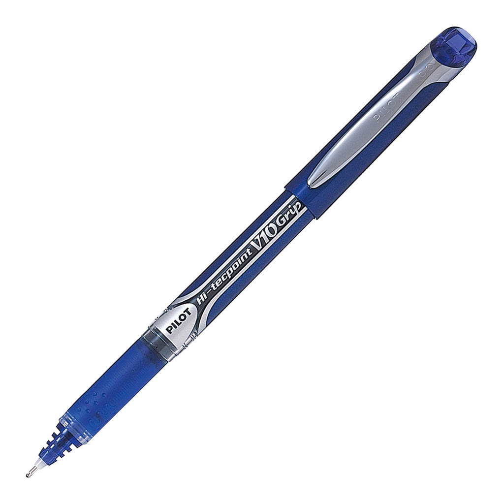 Pilot Hi-Tecpoint V10 Grip Rollerball Broad Blue (BXGPN-V10-L)