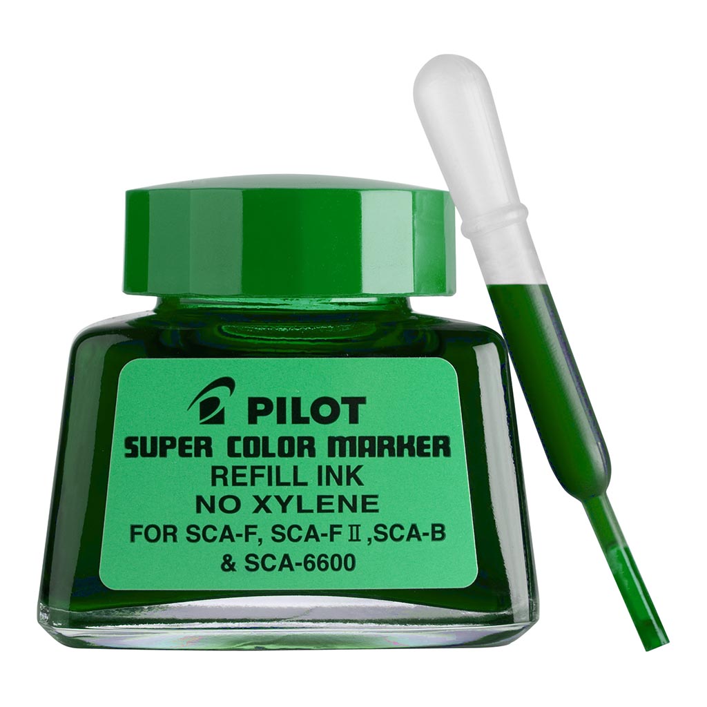 Pilot Super Colour Permanent Marker Refill Green 30ml (SCA-RF-G)