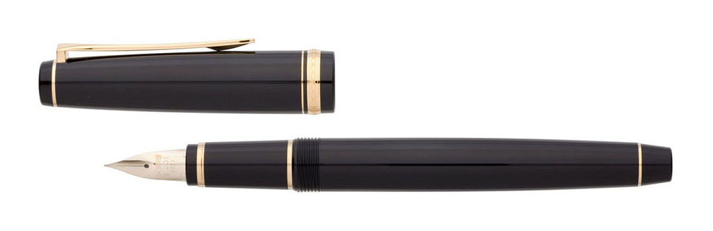 Pilot Falcon Resin Gold Trim Fountain Pen Extra Fine (FE18SRG-BSEF-NT)