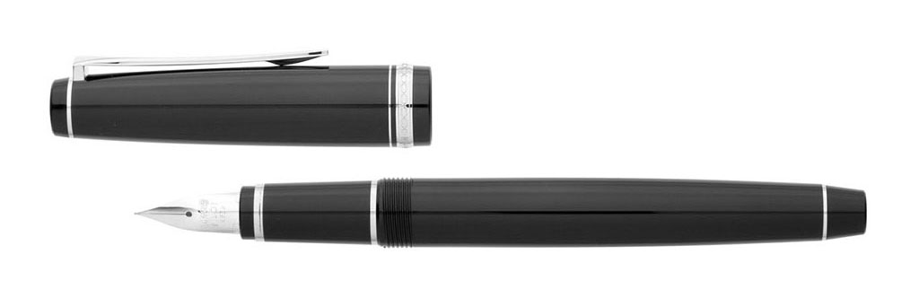 Pilot Falcon Resin Silver Trim Fountain Pen Fine (FE18SR-B-SF-NT)