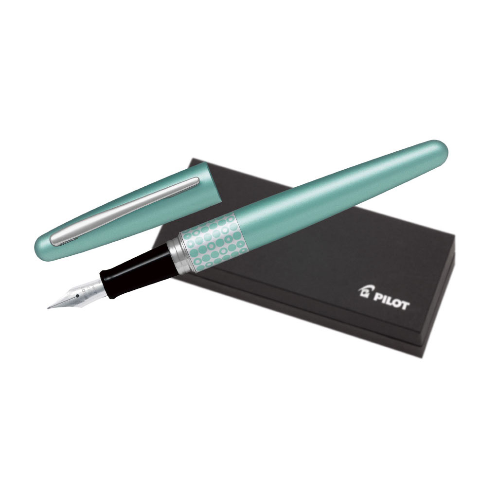 Pilot MR3 Fountain Pen Fine Metallic Aqua Blue (FP-MR3-F-DT)