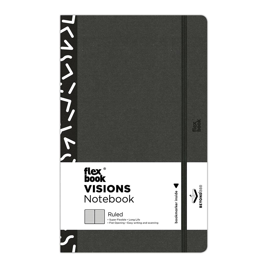 Flexbook Visions Notebook Medium Ruled Black