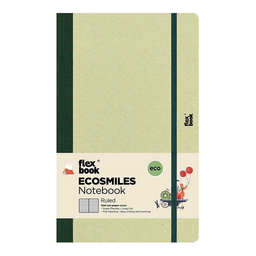 Flexbook Ecosmiles Notebook Medium Ruled Kiwifruit