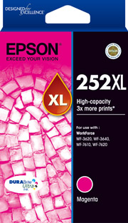 Genuine Epson 252XL Magenta Ink Cartridge