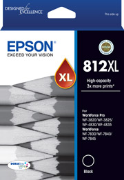 Genuine Epson 812XL Black Ink Cartridge