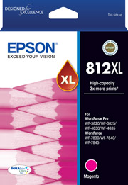 Genuine Epson 812XL Magenta Ink Cartridge