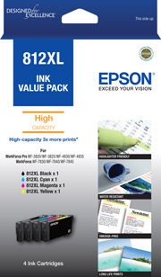 Genuine Epson 812XL Ink Cartridge Value Pack