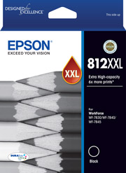 Genuine Epson 812XXL Black Ink Cartridge