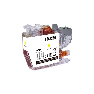 Compatible Brother LC432XLY (Yellow) ink cartridge