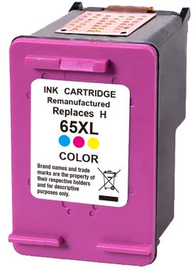 Remanufactured HP 65XL Colour Ink Cartridge